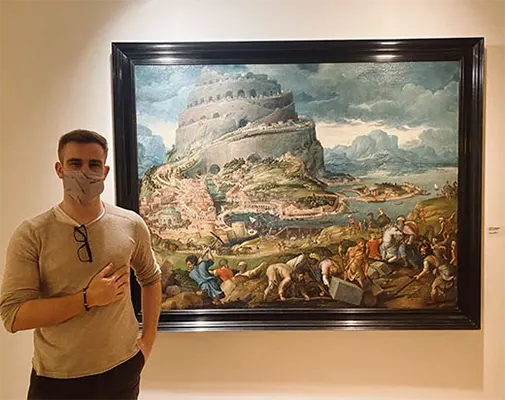 Circle of Maarten van Heemskerck, Babel Tower, measuring 139 x 181cm